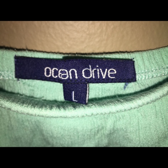 Ocean Drive mint green strapless top - Picture 9 of 11